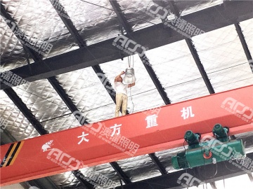 （15米鋼結構廠(chǎng)房-200W工礦燈）上海起帆電纜（池州）有限公司生產(chǎn)車(chē)間照明改造